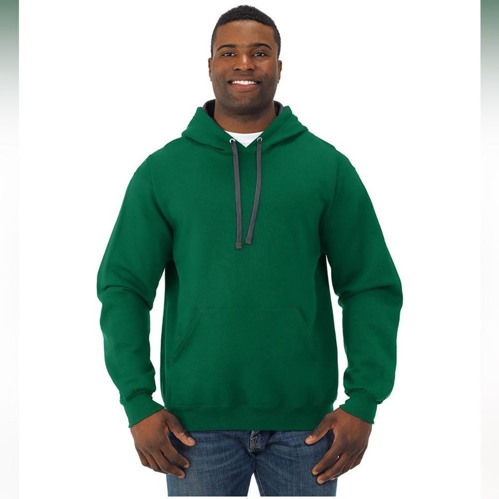 NWT Fruit of the Loom Men's Sofspun Fleece Pullover Hoodie